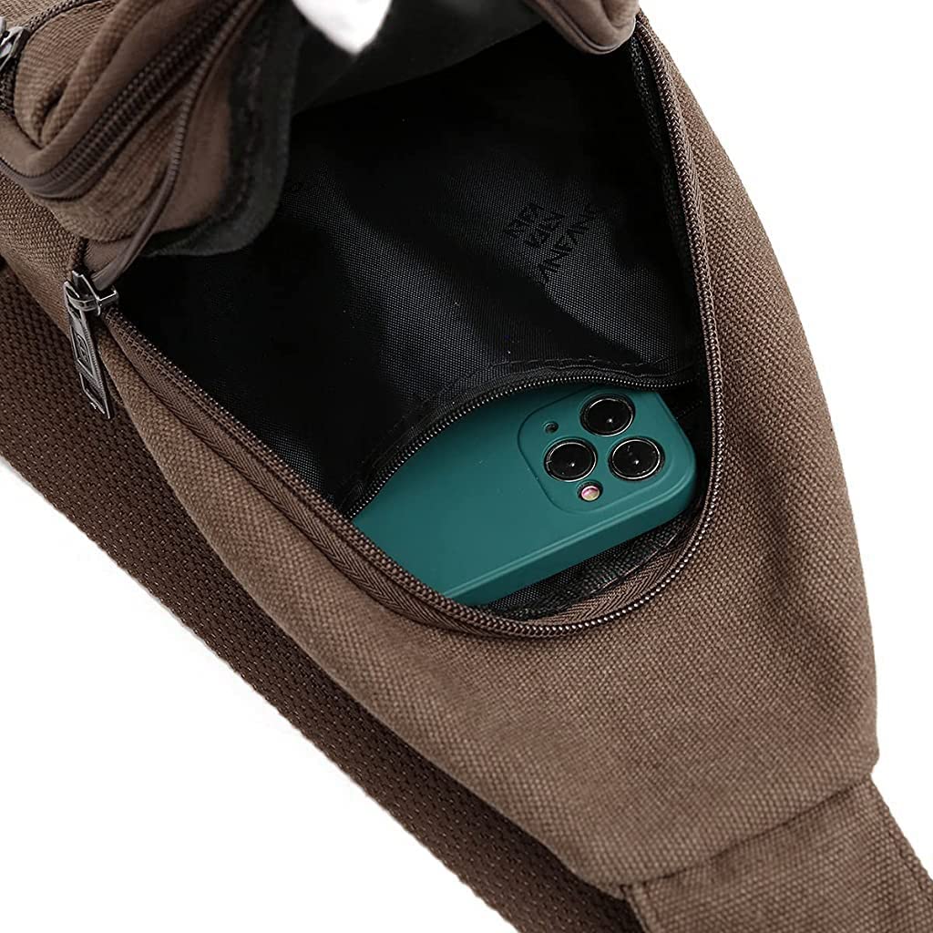 GUSTAVE Cross Body Bag for Men Women with Adjustable Strap Anti-Scratch Shoulder Bag Large Crossbody Bag for Commuting, Travel, Outdoor Activities, Cycling(Khaki) GUSTAVE Cross Body Bag for Men Women with Adjustable Strap Anti-Scratch Shoulder Bag Large Crossbody Bag for Commuting, Travel, Outdoor Activities, Cycling(Khaki)